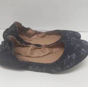Lucky Brand Floral Blue Ballet Flats Size 11